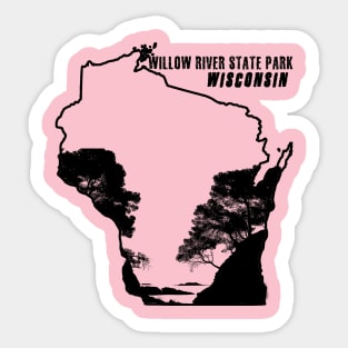 Willow river state park - Print on demand product Sticker